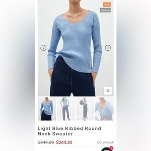 Adolfo Dominguez ribbed Top size S